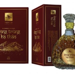 Rượu Dẹt (Whisky) Đông Trùng Hạ Thảo Đà Lạt (cây nấm 750ml) – Himalaya